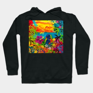 Rainbow Lorikeets Pair Hoodie